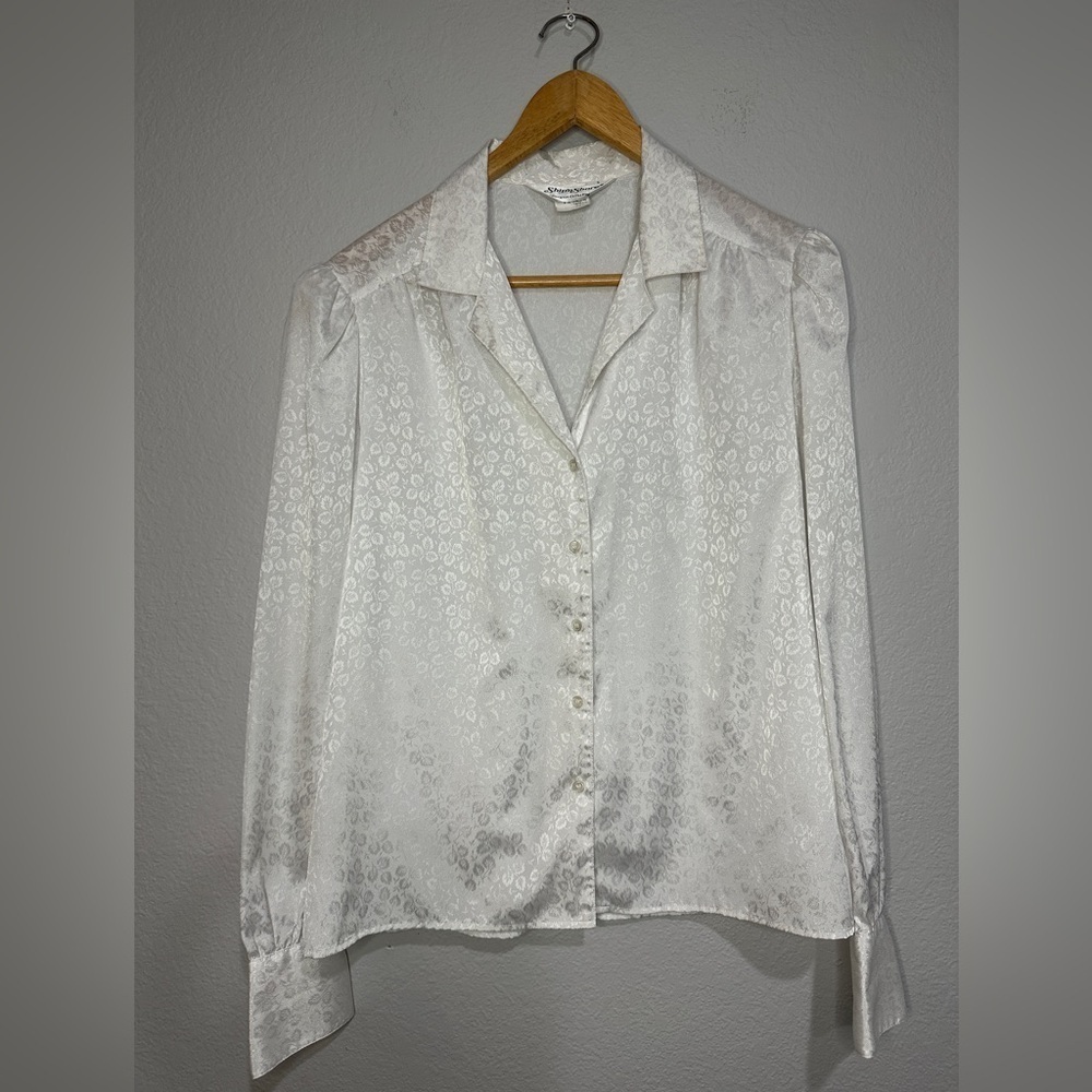Vintage Ship’n Shore Button Down Long Sleeve Blouse Women’s Size 12